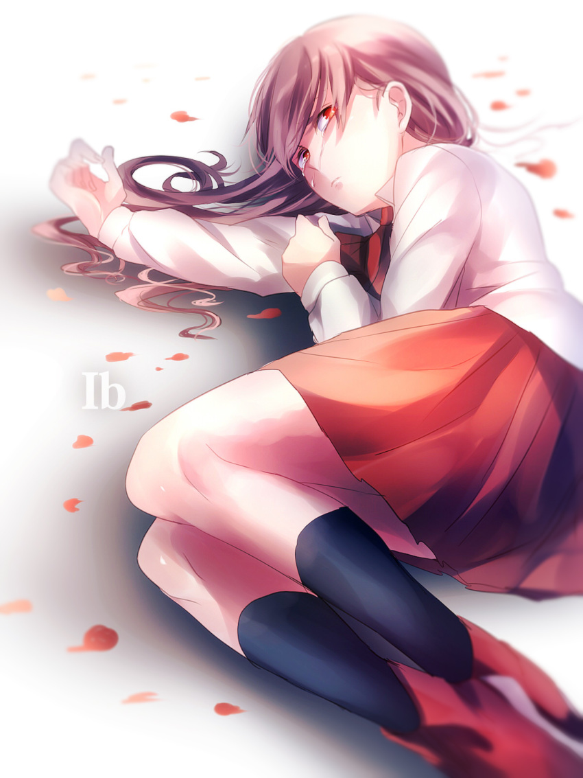 1girl, brown_hair, character_name, copyright_name, highres, ib, ib_(ib), long_hair
