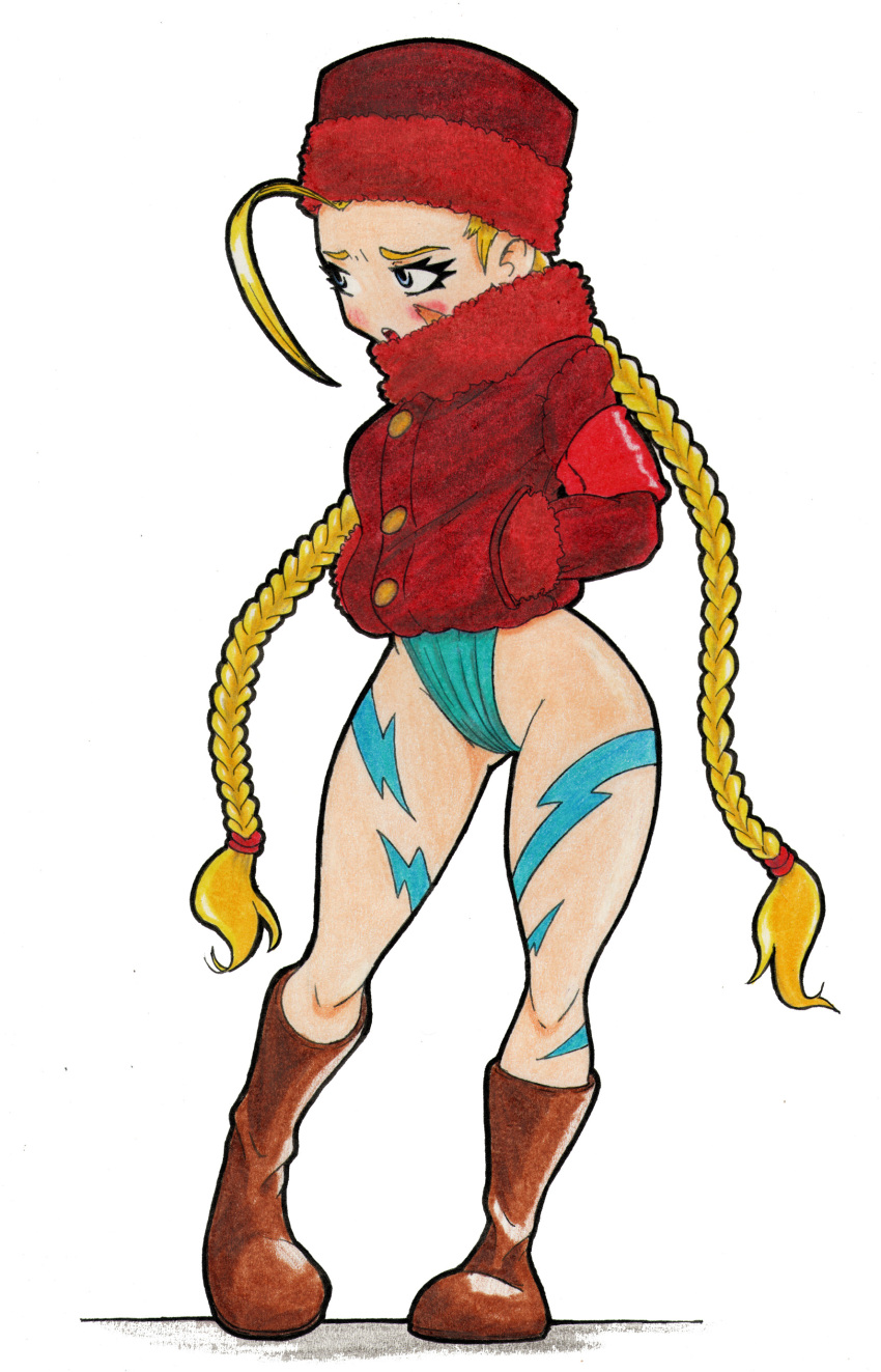 1girl, absurdres, ahoge, blonde_hair, blue_eyes, blush, braid, cammy_white