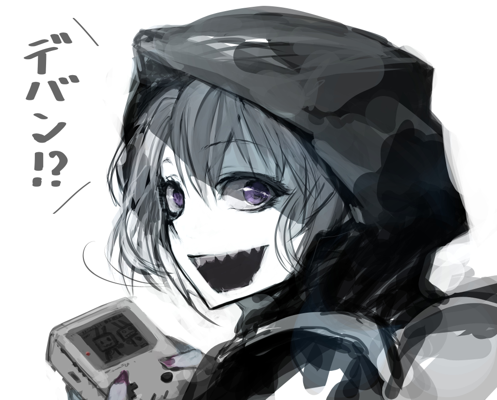 1girl, backpack, bag, from_behind, game_boy, gomasionori, hoodie, kantai_collection