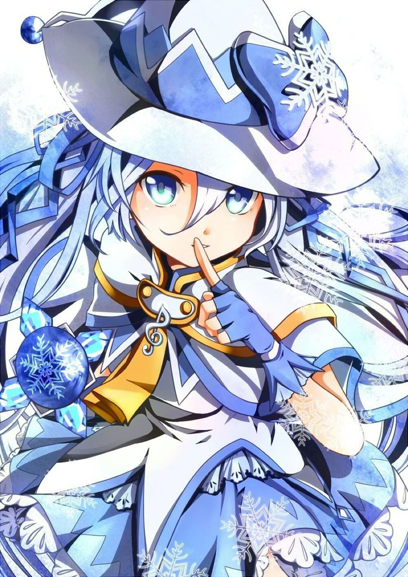 1girl, akari4, aqua_eyes, aqua_hair, bow, cape, finger_to_mouth, fingerless_gloves