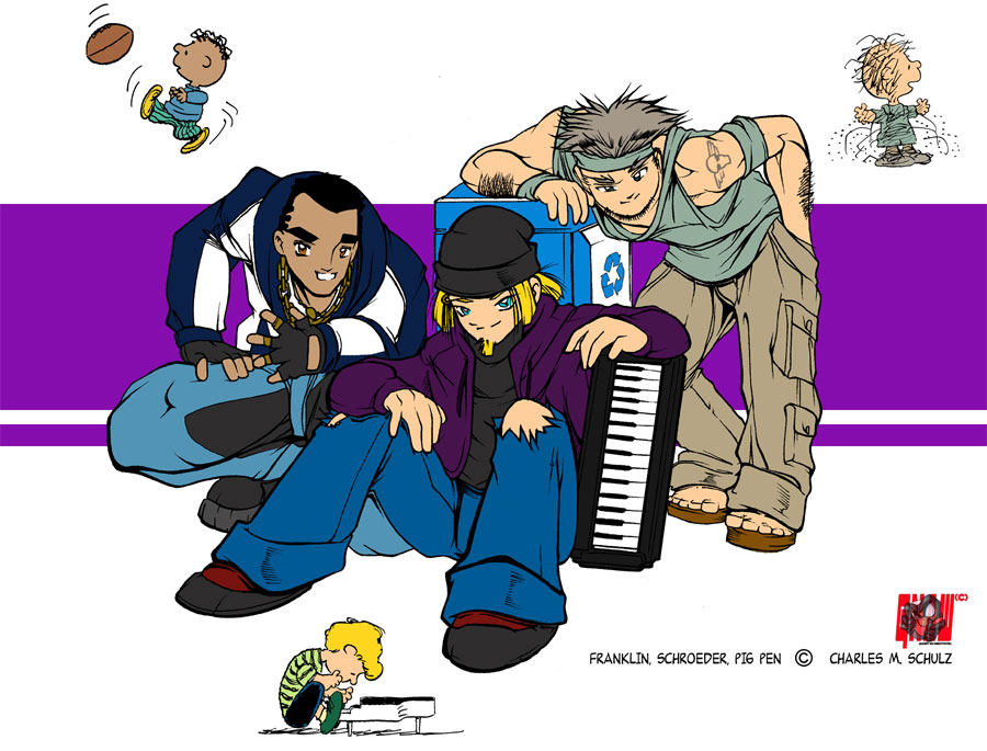 franklin, gnaw, peanuts, pig_pen, schroeder