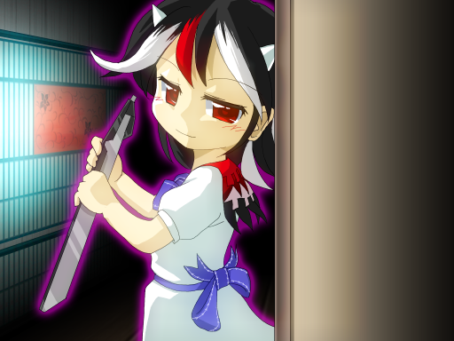 1girl, arrow, black_hair, bow, bowtie, contemporary, electric_wind_instrument, glowing