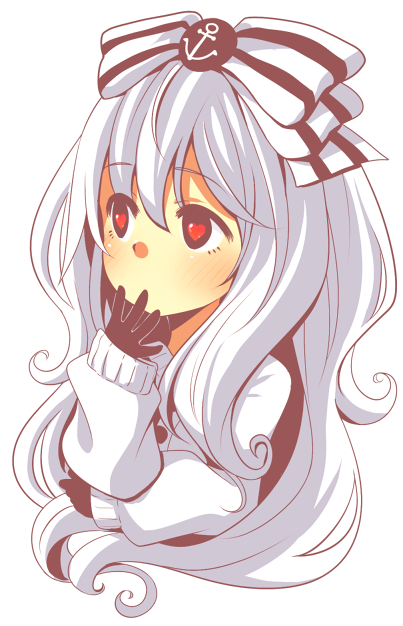 anchor_hair_ornament, anchor_symbol, blush, bow, bust, gaia_online, hair_ribbon, heart