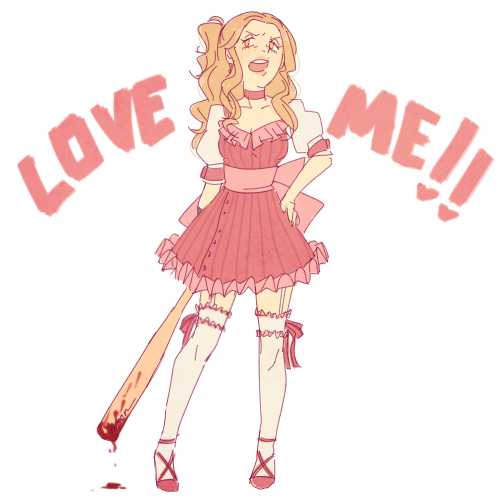 !!, 1girl, alternate_hairstyle, bad_girl, bad_girl_(cosplay), baseball_bat, blood, bow