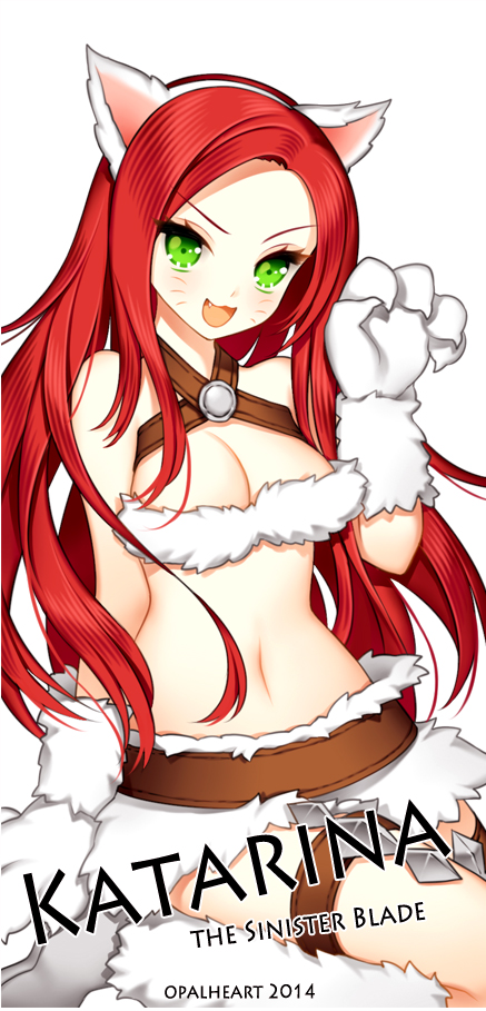 1girl, 2014, animal_ears, artist_name, breasts, character_name, cleavage, fake_animal_ears