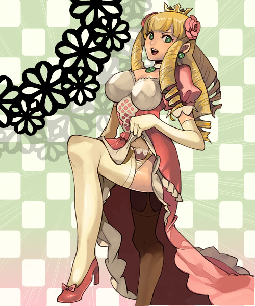 >:d, 1girl, :d, anne_punt_quettebuss, bangs, blonde_hair, blunt_bangs, bow