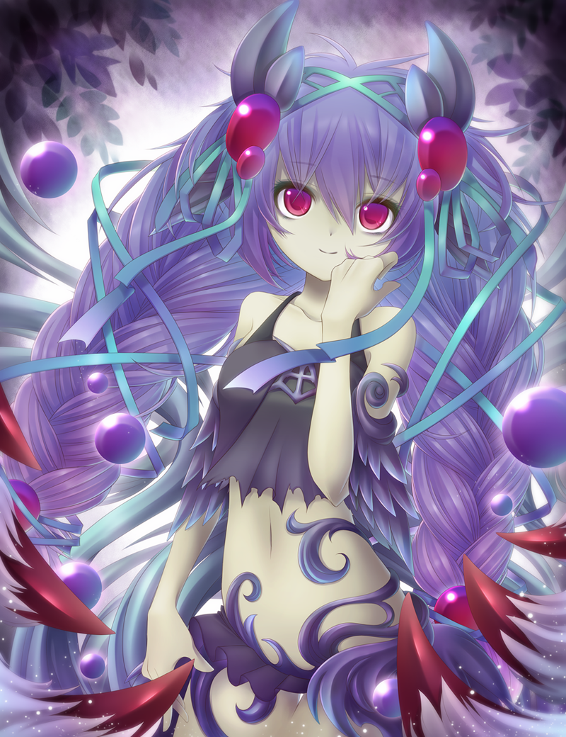 1girl, bow, braid, character_request, hair_bow, hair_ornament, hair_ribbon, hand_on_own_cheek