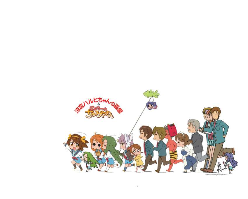 arakawa, asahina_mikuru, asakura_ryouko, ashakura, chibi, churuya, dual_persona, kimidori-san