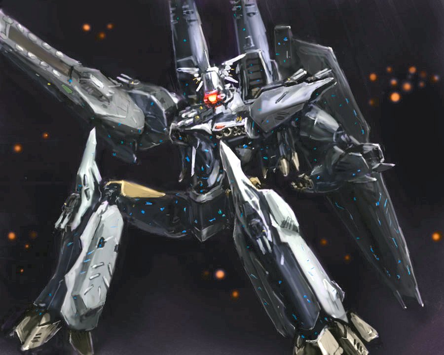explosion, macross, macross_frontier, macross_quarter, mecha, s.m.s., shield, space_craft
