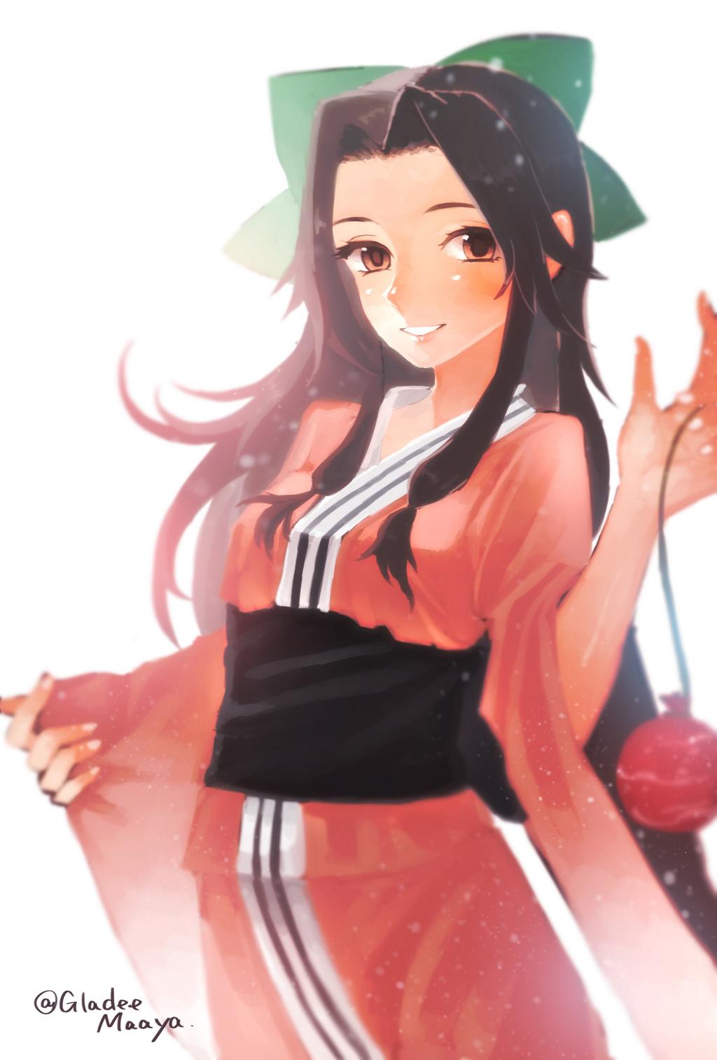 1girl, bow, brown_eyes, brown_hair, hair_bow, highres, jintsuu_(kantai_collection), kantai_collection