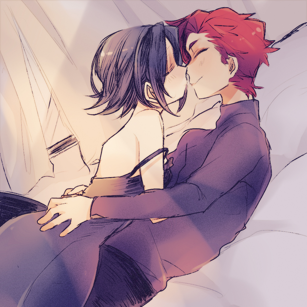 1boy, 1girl, assf_krsya, baccano!, chane_laforet, claire_stanfield, closed_eyes, couple