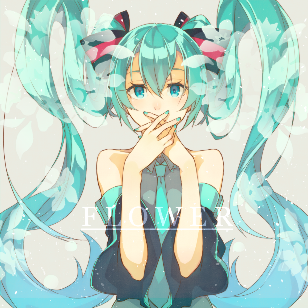 aqua_eyes, aqua_hair, hatsune_miku, long_hair, necktie, sakino_saku, twintails, vocaloid