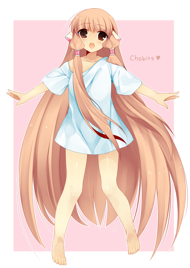 akashi, blonde_hair, brown_eyes, chii, chobits, long_hair, shirt