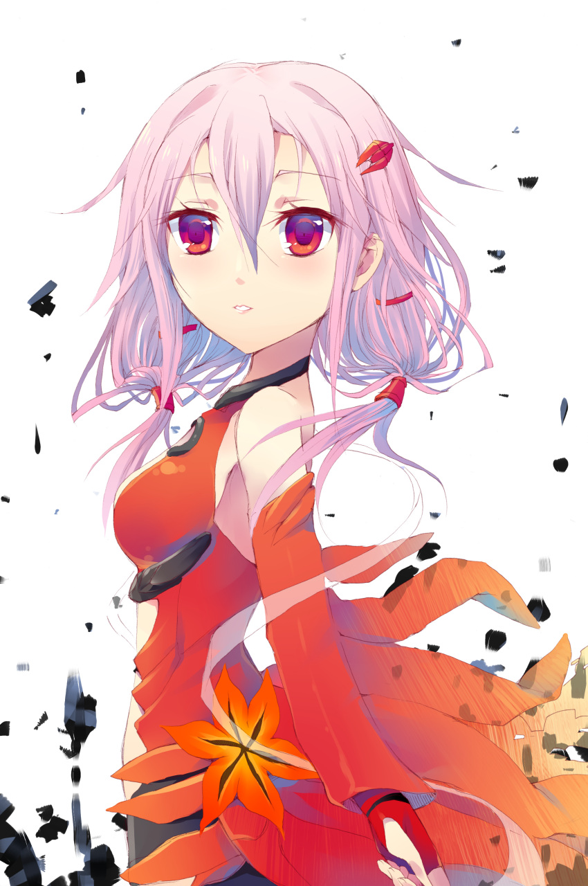 1girl, absurdres, bare_shoulders, black_legwear, breasts, center_opening, detached_sleeves, elbow_gloves