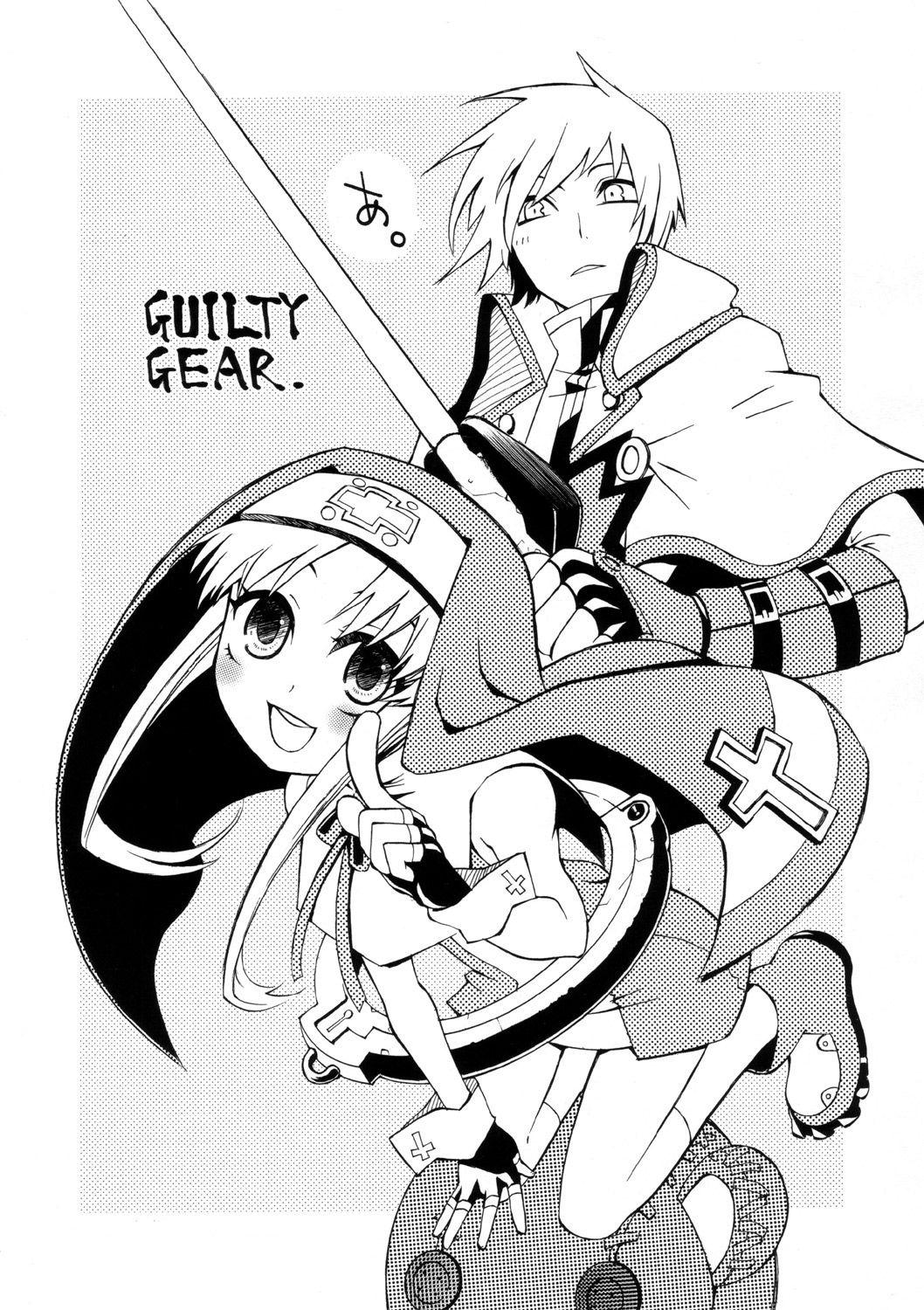 bridget, bridget_(guilty_gear), crossdressing, fingerless_gloves, gloves, guilty_gear, highres, ky_kiske