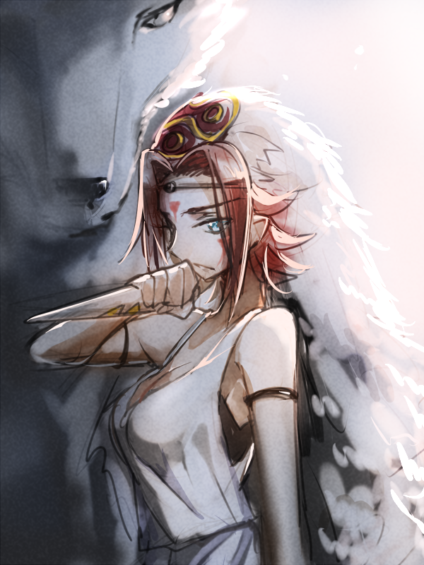1girl, blue_eyes, code_geass, cosplay, creayus, dagger, headdress, kallen_stadtfeld