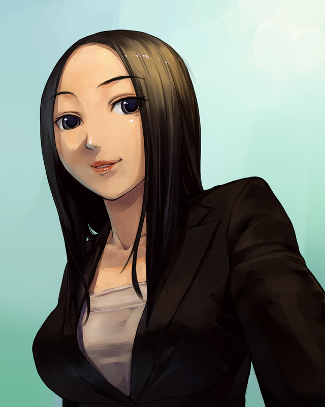 business_suit, formal, hotarui_chihiro, lipstick, suit