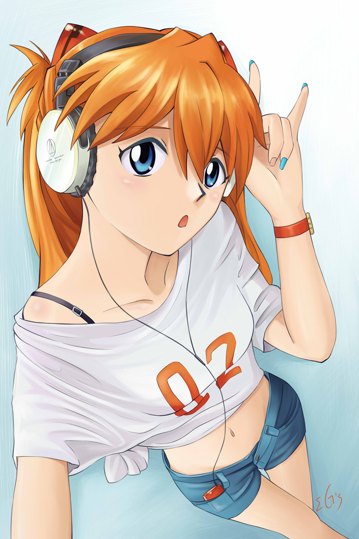 audio-technica, neon_genesis_evangelion, shikinami_asuka_langley, sorandia, souryuu_asuka_langley, tagme