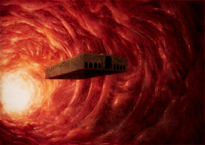 arabian_architecture, architecture, flesh, floating, floating_castle, floating_island, guru, highres