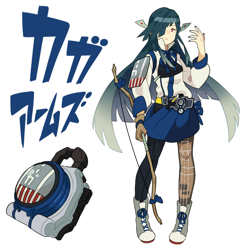 1girl, adapted_costume, alternate_costume, bow, female, hayashimo_(kantai_collection), kaga_(kantai_collection), kaga_(kantai_collection)_(cosplay)