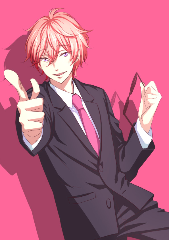 aikabocha, blush, formal, free!, future_fish, male, necktie, open_mouth