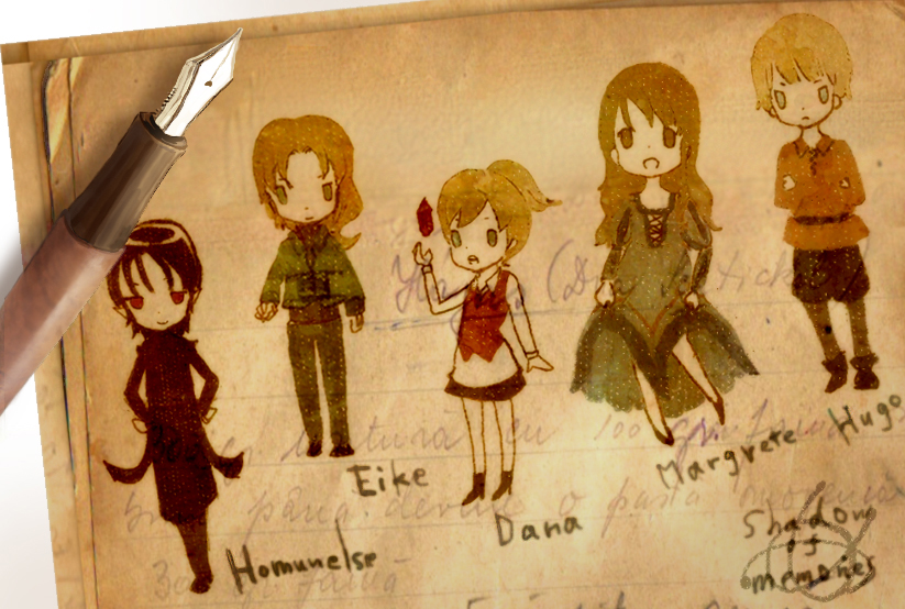 chibi, dana, eike_kusch, homunculus, hugo, margarette, philosopher's_stone, shadow_of_destiny