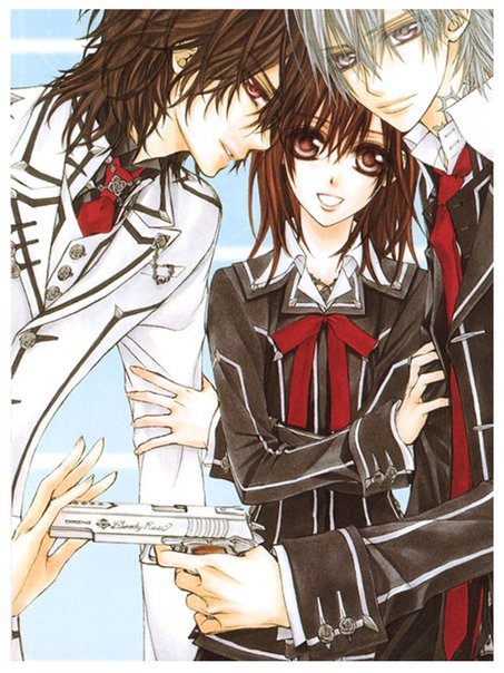 kuran_kaname, vampire, vampire_knight, yuki_cross, zero_kiryu
