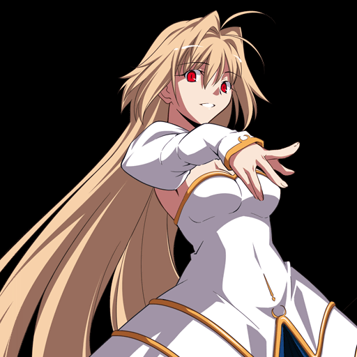 arcueid_brunestud, blonde_hair, dress, long_hair, melty_blood, official_art, princess_outfit, red_eyes