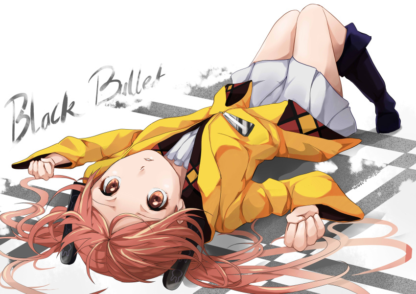 1girl, absurdres, aihara_enju, black_bullet, brown_eyes, copyright_name, hair_ornament, highres