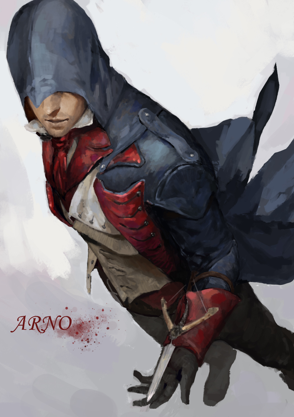 arno_dorian, assassin's_creed, assassin's_creed:_unity, blade, coat, gloves, highres, hood