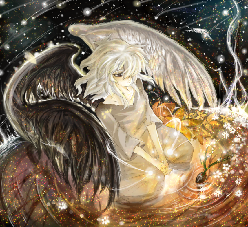 angel, bad_id, bakura_ryou, bibinko, change_of_heart, dark, demon, light