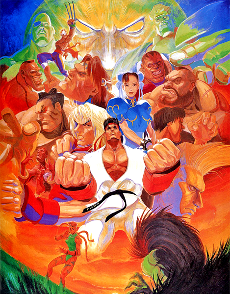 90s, balrog, blanka, cammy_white, capcom, chun-li, dai-chan, dee_jay, dhalsim, edmond_honda, everyone, fei_long, gouki, guile, ken_masters, m_bison, official_art, oil_painting_(medium), ryuu_(street_fighter), sagat, street_fighter, street_fighter_ii, super_street_fighter_ii:_the_new_challengers, thunder_hawk, vega, zangief