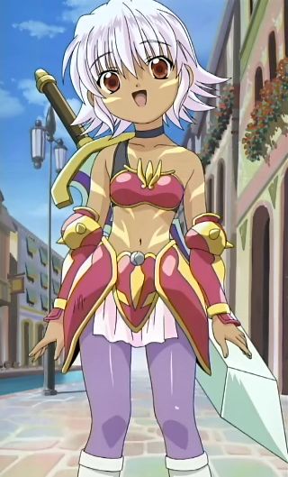 .hack//, .hack//dusk, armor, blackrose, kunisaki_rena, midriff, pink_hair, sword