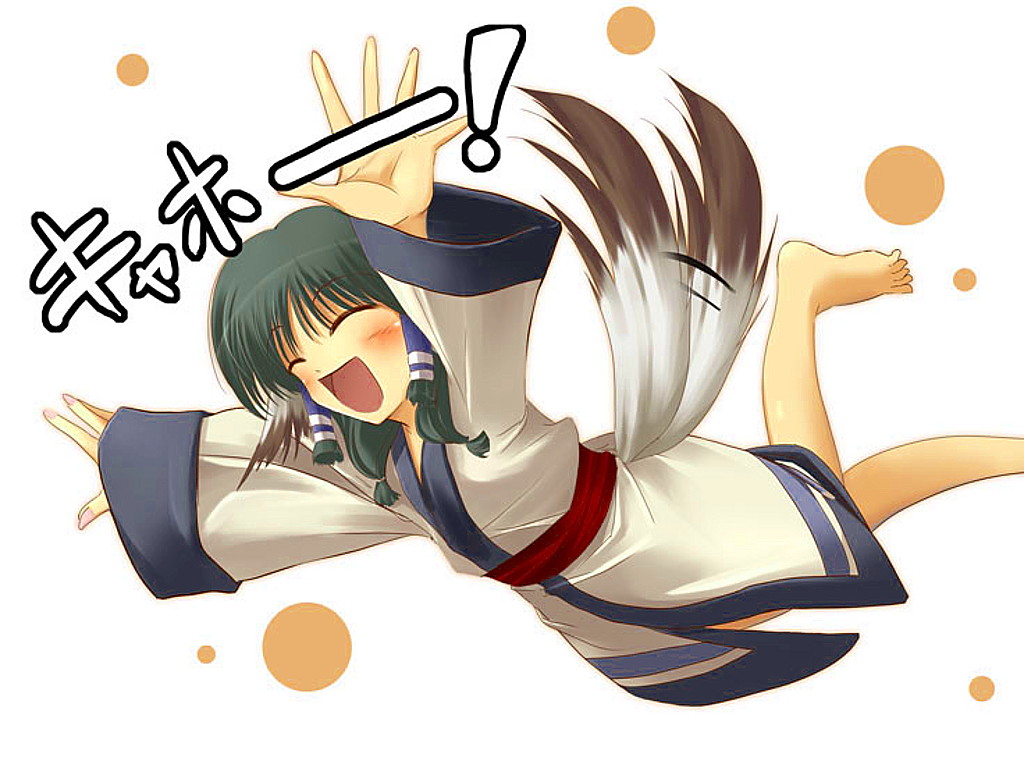 aruru, aruruu, blush, doggirl, flat_chest, green_hair, inumimi, loli