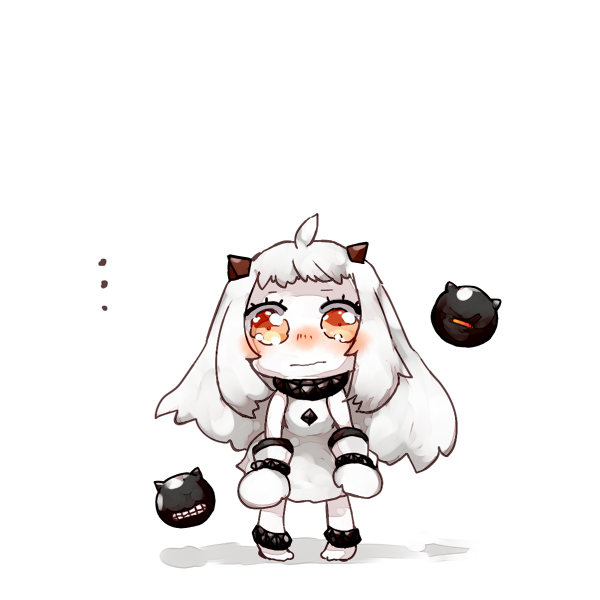 ..., 1girl, ahoge, bluetenbin, dress, horns, kantai_collection, long_hair