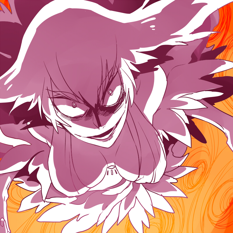 1girl, breasts, from_above, kill_la_kill, kiryuuin_ragyou, moru_moru_moru, solo