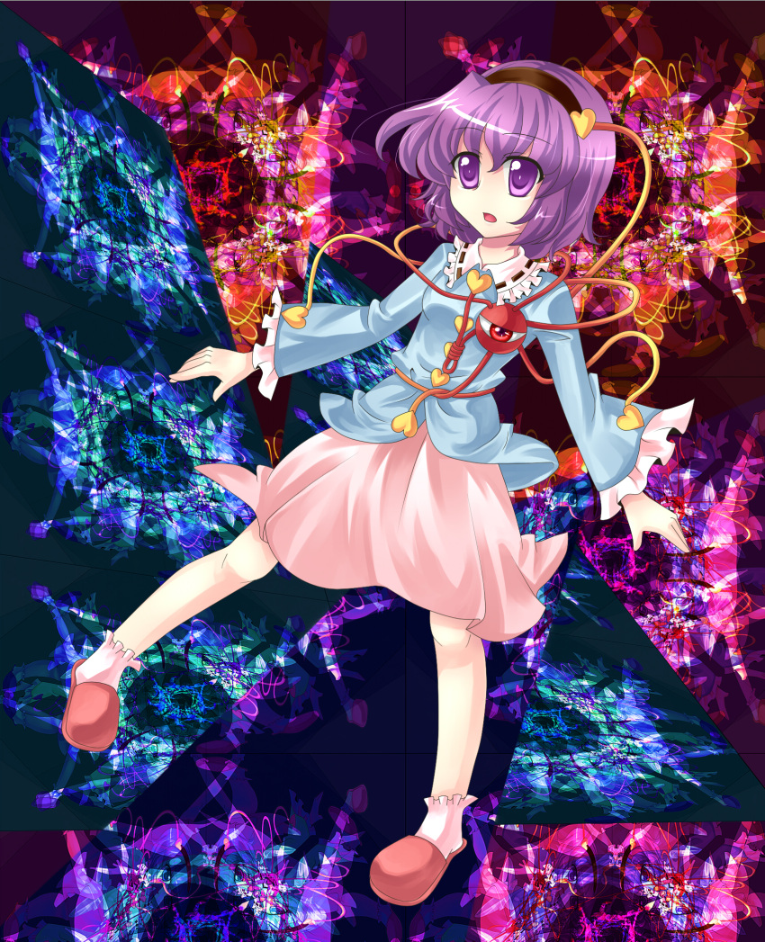 hairband, heart, highres, komeiji_satori, mei_(jewel_at_time), purple_eyes, purple_hair, short_hair
