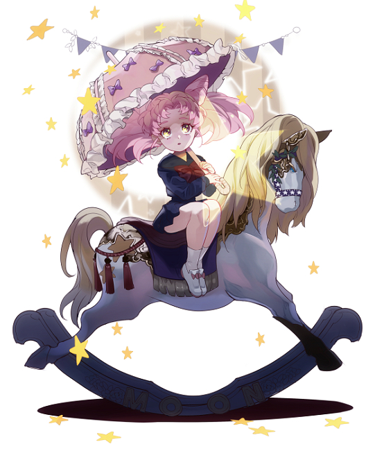 1girl, alternate_eye_color, becky2006, bishoujo_senshi_sailor_moon, chibi_usa, double_bun, expressionless, frills