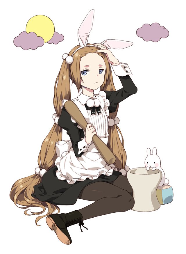 1boy, male, montanyaoh, original, rabbit, simple_background, tagme, trap