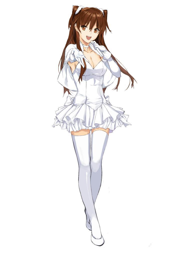 1girl, :d, alo1i, breasts, brown_eyes, brown_hair, capelet, choker