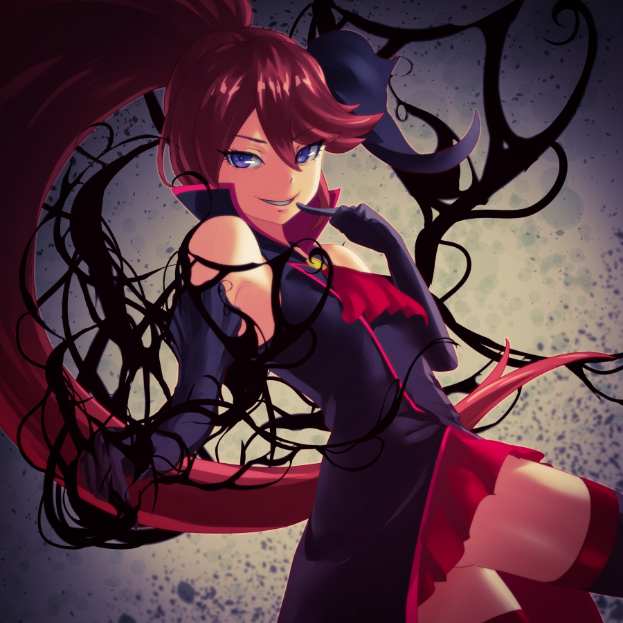 1girl, black_gloves, blue_eyes, cure_unlovely, elbow_gloves, genderswap, gloves, happinesscharge_precure!