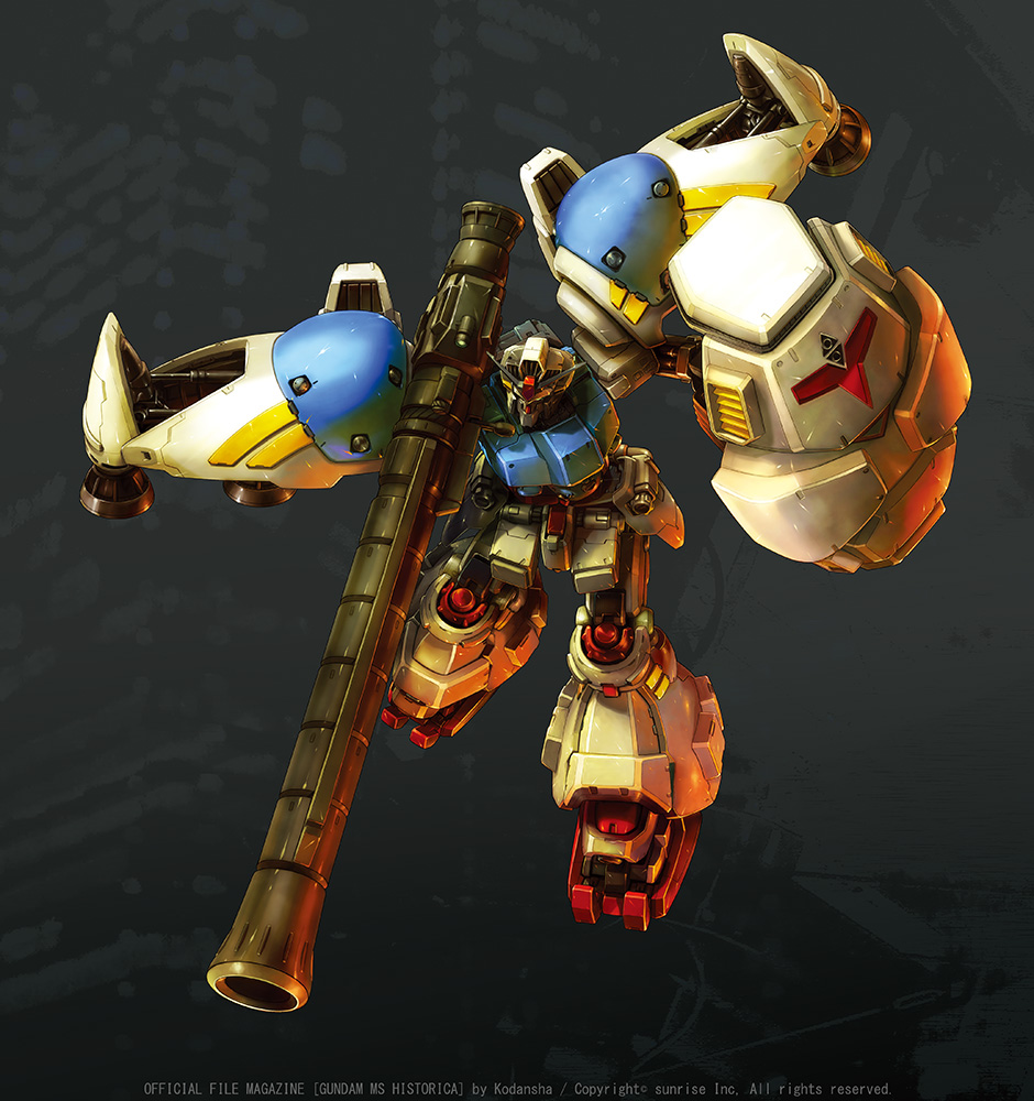 bazooka, gundam, gundam_0083, gundam_gp-02_physalis, mecha, shield, weapon