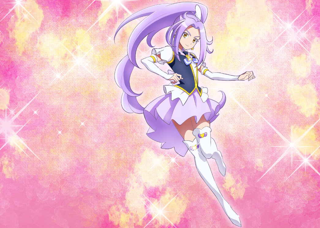 1girl, boots, cosplay, crossover, cure_beat, cure_fortune, cure_fortune_(cosplay), detached_sleeves