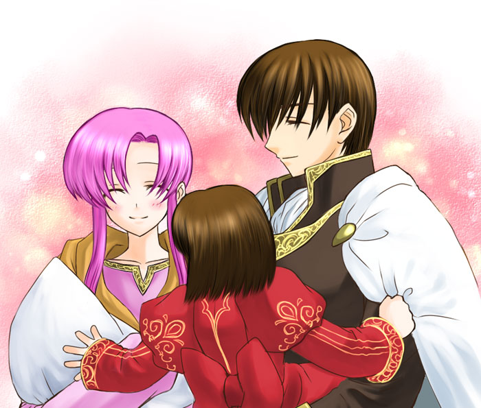 altenna, altenna_(fire_emblem), blush, brown_hair, closed_eyes, couple, cuan, cuan_(fire_emblem)