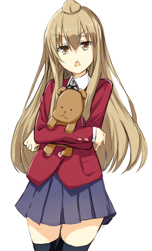1girl, aisaka_taiga, aisaka_taiga_(cosplay), ascii_media_works, broadcaster_connection, brown_eyes, brown_hair, chestnut_mouth