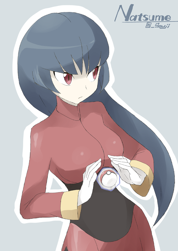 black_hair, long_hair, natsume_(pokemon), poke_ball, pokemon, pokemon_(game), pokemon_frlg, psychic_powers