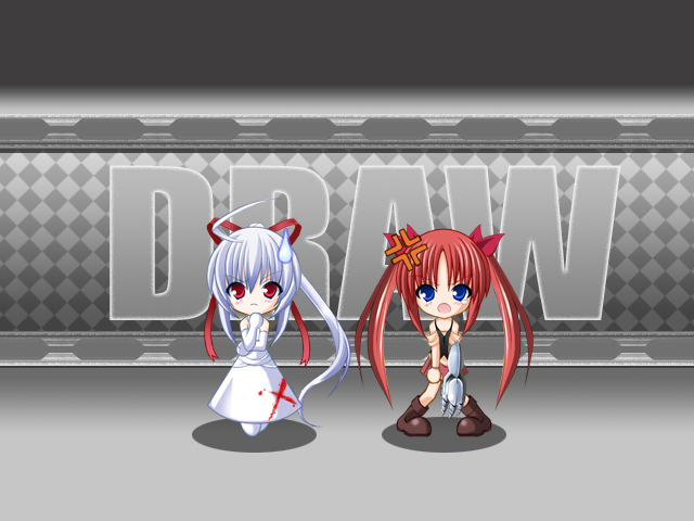 ahoge, angry, bare_shoulders, blood, blue_eyes, bomberman, bow, breasts