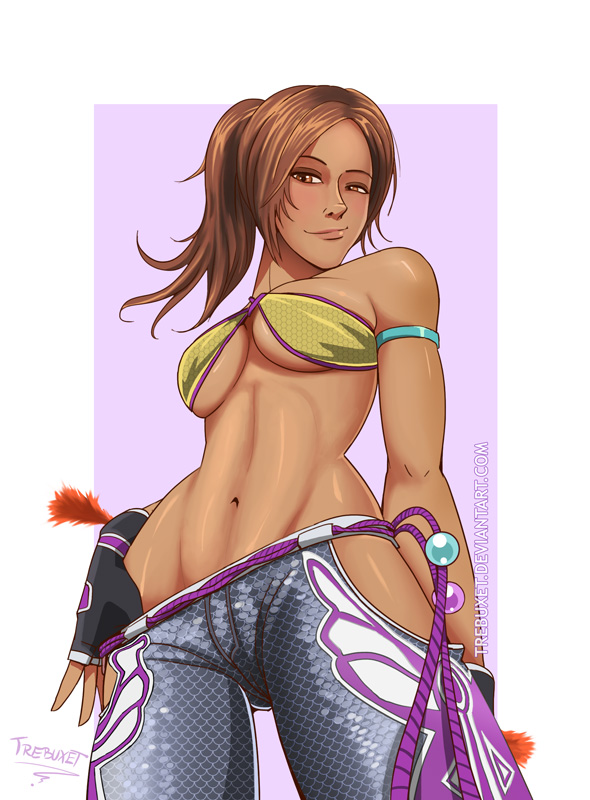 1girl, brazilian, breasts, brown_eyes, brown_hair, christie_monteiro, dark_skin, fingerless_gloves