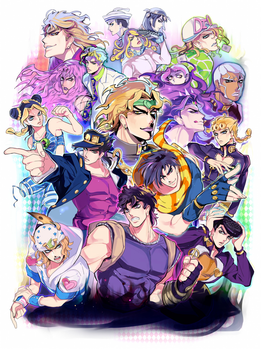 caesar_anthonio_zeppeli, diavolo, dio_brando, enrico_pucci, everyone, funny_valentine, giorno_giovanna, higashikata_jousuke