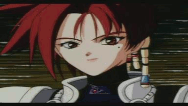 90s, bead, cap, gif, hair_flip, iria, iria_zeiram_the_animation, necklace